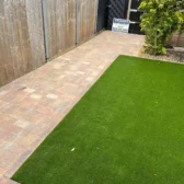 New patio & artificial grass installation 1 Woking