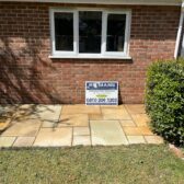 Sandstone patio paving specialists romans construction Woking